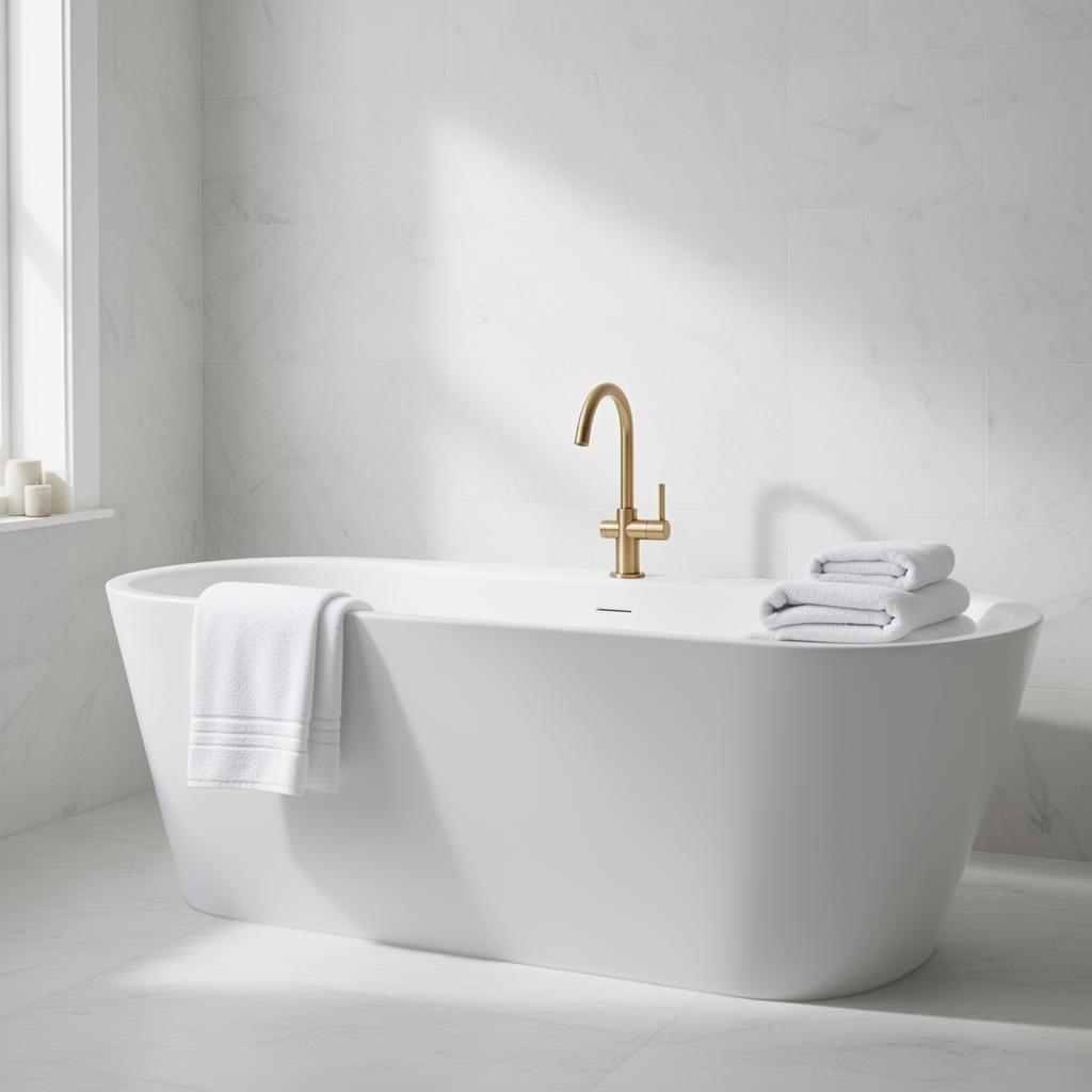 Pristine modern bathroom